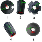 6 Piece Hike Rubber Protector Tip Cap