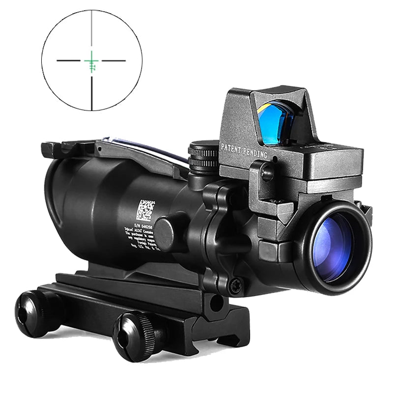 4x32 Red Dot 1x 4x Scope Red Dot Tactical Scope 20mm Rail Scope for Hunting