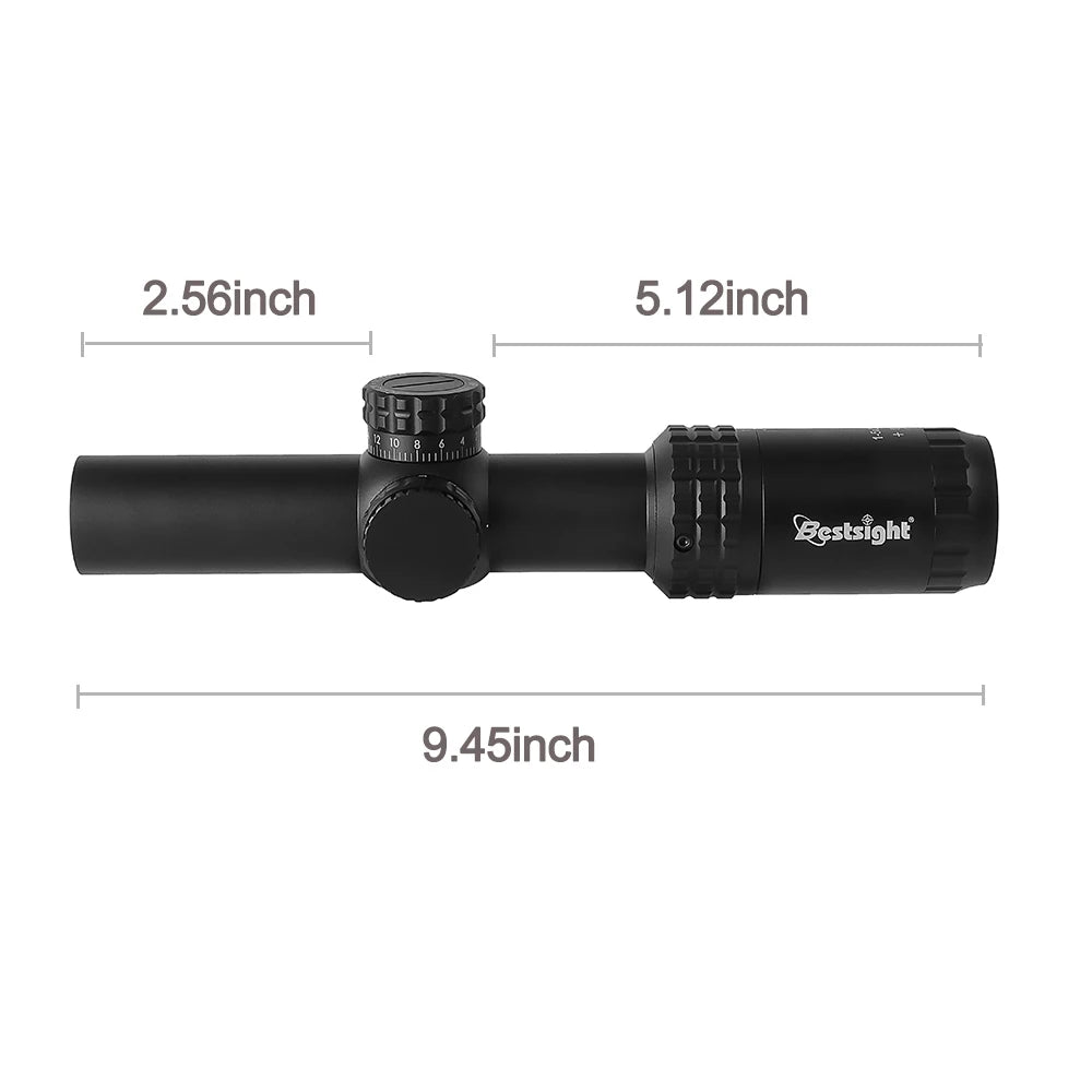 1-5X24 Tactical Optical Scope Red and Green Illuminated Reticle