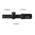 1-5X24 Tactical Optical Scope Red and Green Illuminated Reticle