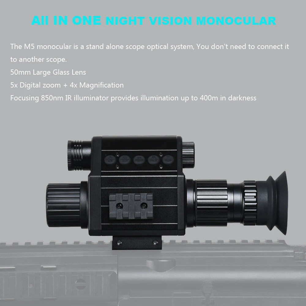 Digital Night Vision Riflescope 940nm IR Scope Sight