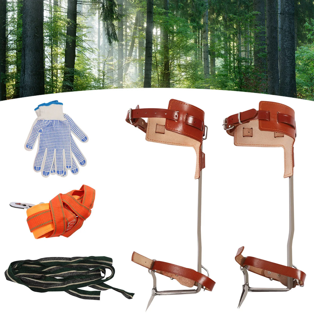 Tree Climbing Spike Set Adjustable Spurs