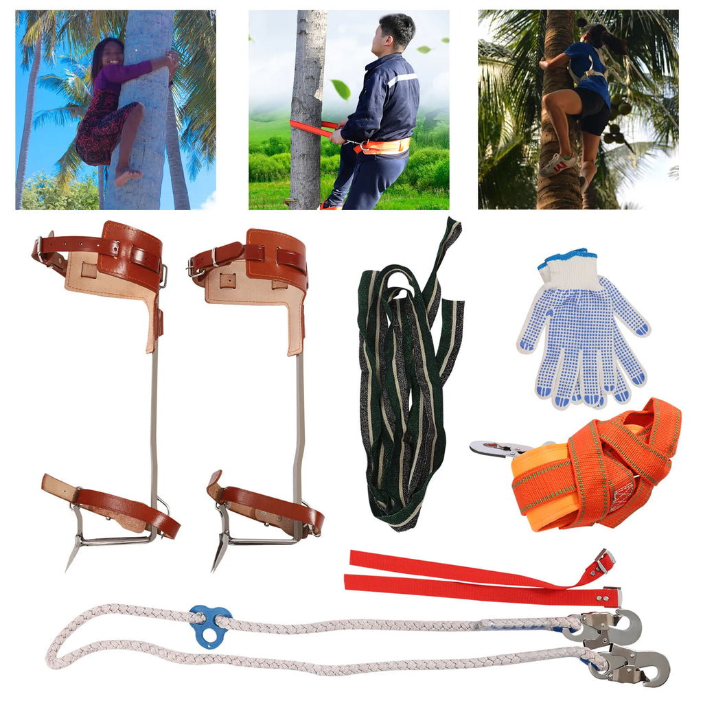 Tree Climbing Spike Set Adjustable Spurs
