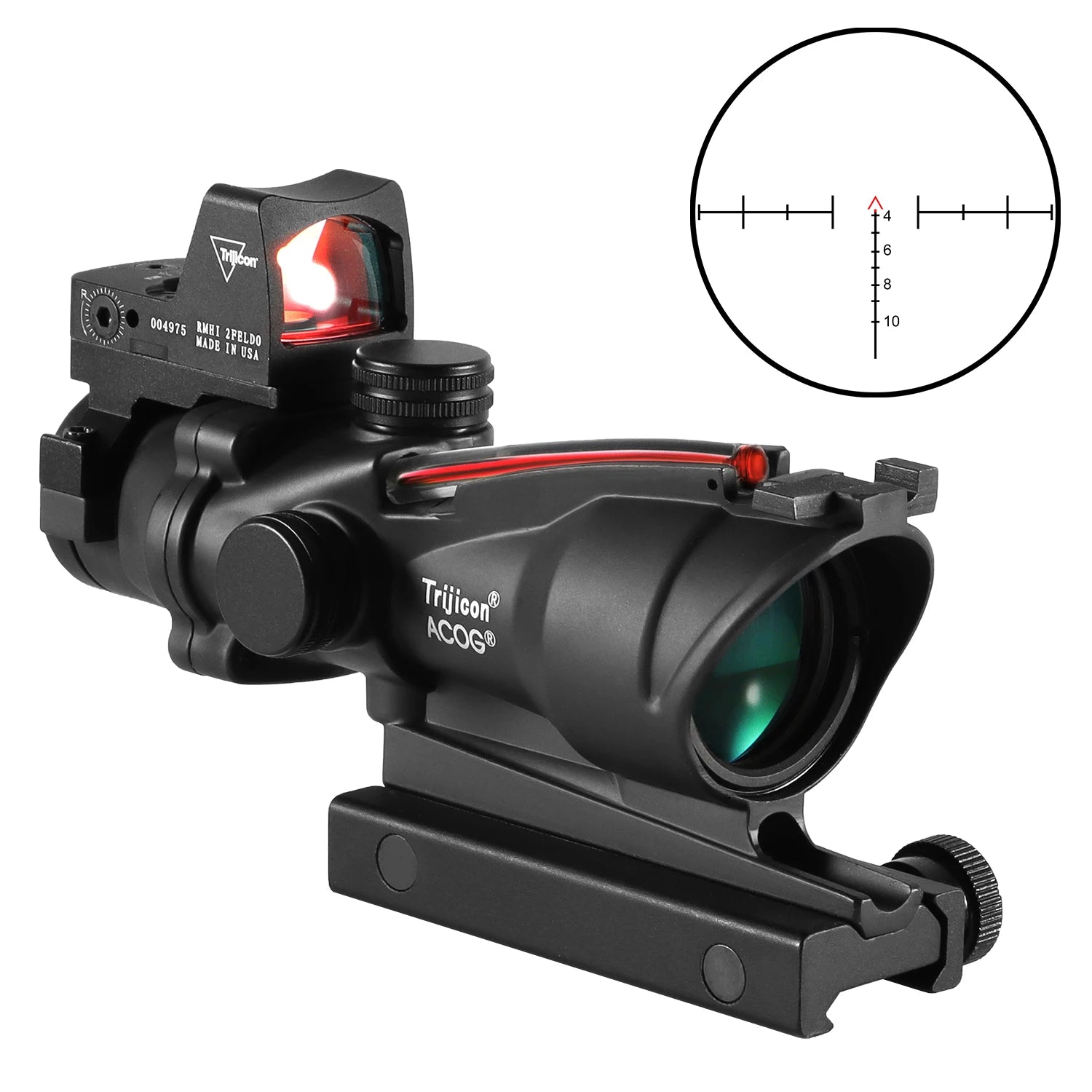 4x32 Red Dot 1x 4x Scope Red Dot Tactical Scope 20mm Rail Scope for Hunting