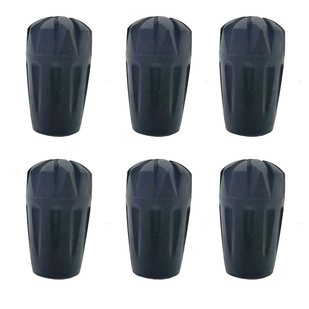 6 Piece Hike Rubber Protector Tip Cap