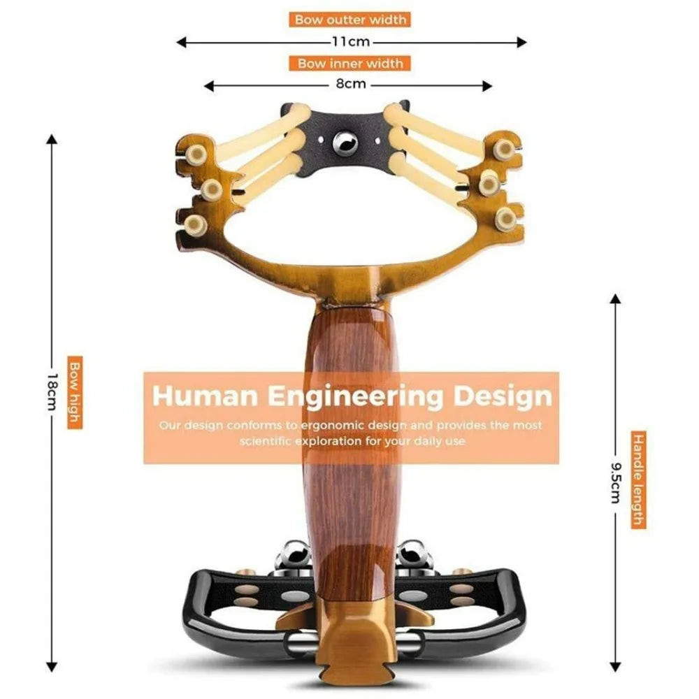 Professional Competitive Slingshot with Folding Wrist Support