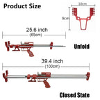 80LBS Telescopic Long Pole Slingshot Laser