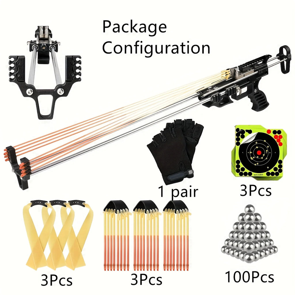 80LBS Telescopic Long Pole Slingshot Laser