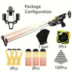80LBS Telescopic Long Pole Slingshot Laser