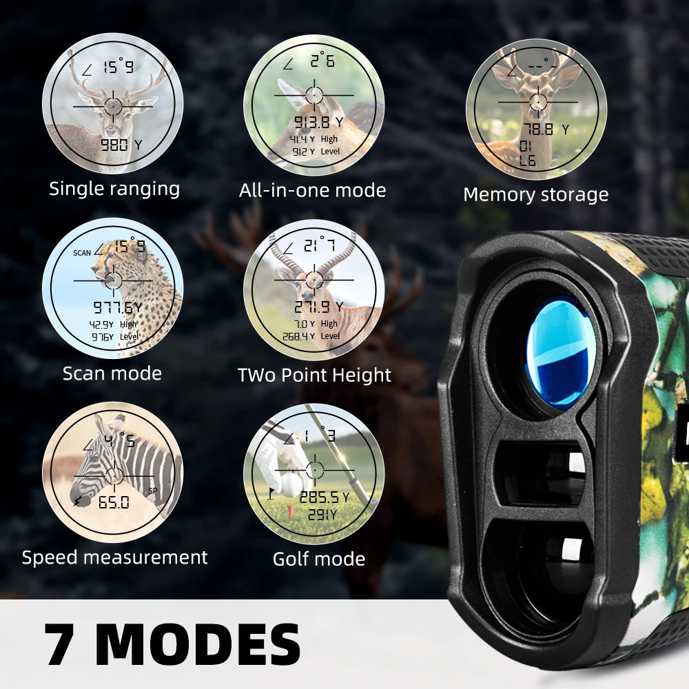 REVASRI 1000M Multi-Function Hunting Rangefinder