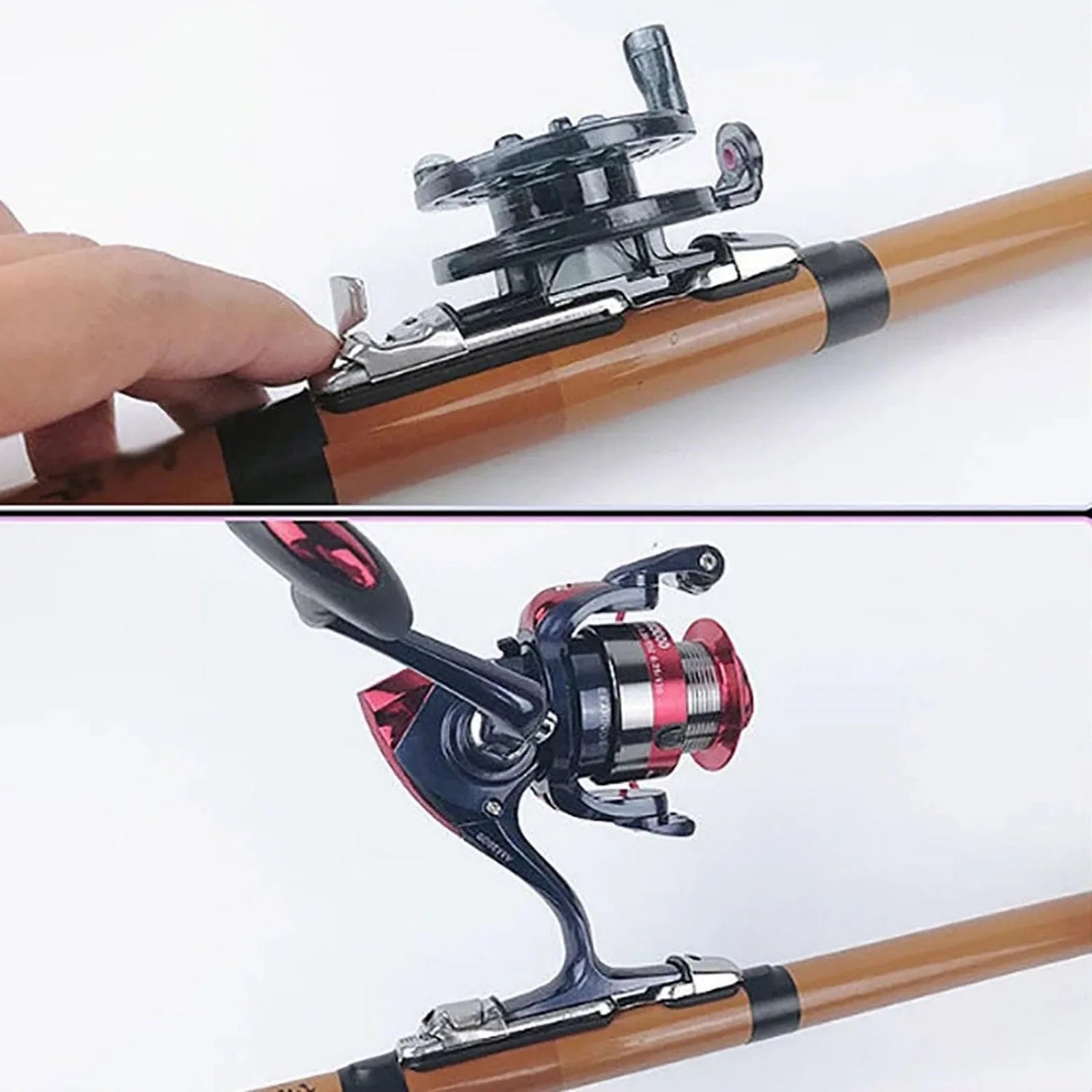 5Pieces Plate Type Stainless Steel Adjustable Reel Seat