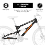 Mountain Bike 26 Inch Wheel, Dual Full Suspension 21-Speed Disc