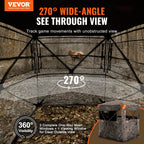 Hunting Blind  270° See Through Ground Blind