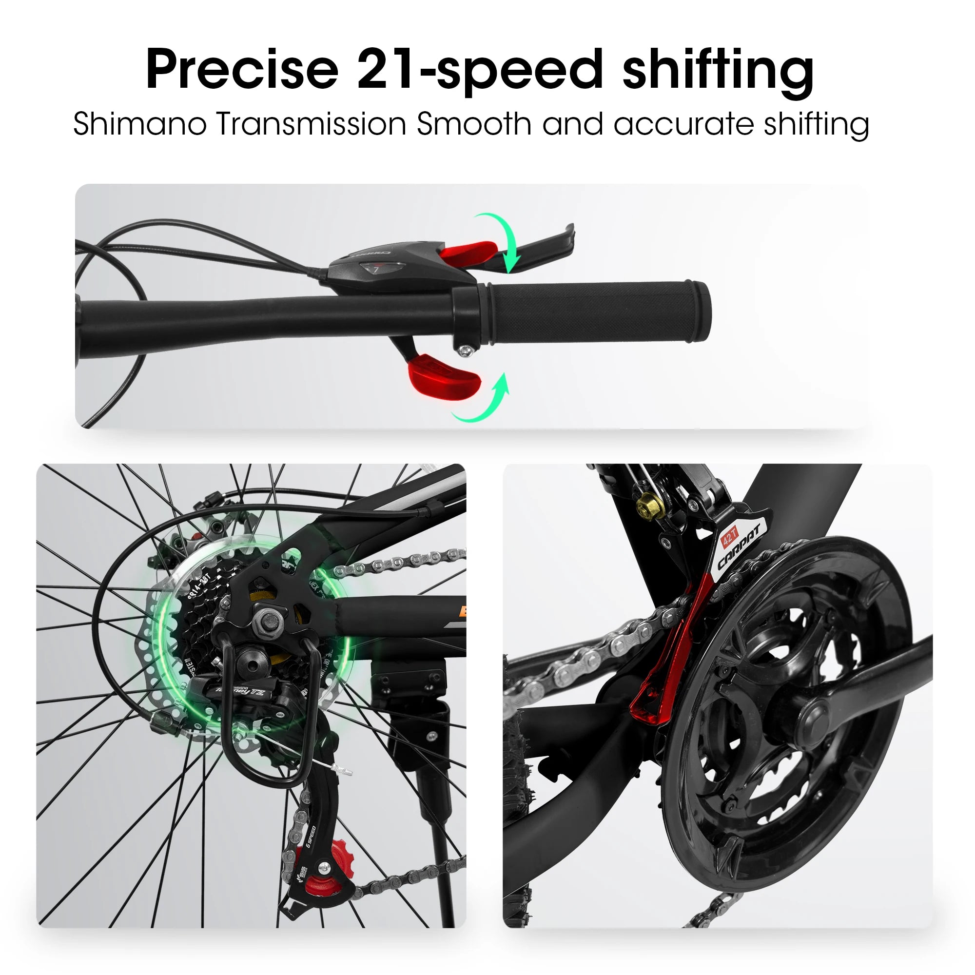 Mountain Bike 26 Inch Wheel, Dual Full Suspension 21-Speed Disc
