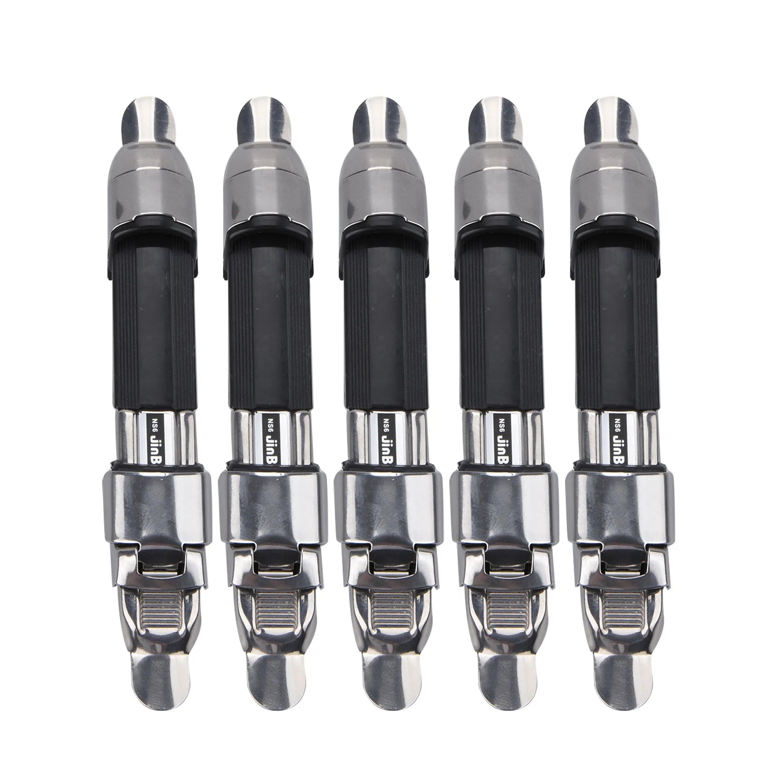5Pieces Plate Type Stainless Steel Adjustable Reel Seat