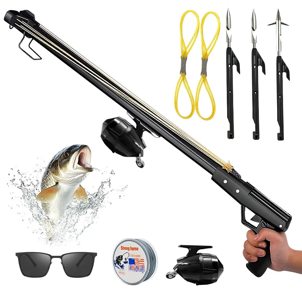 Fishing Slingshot Rod with Reel Long Distance Fishing Tool