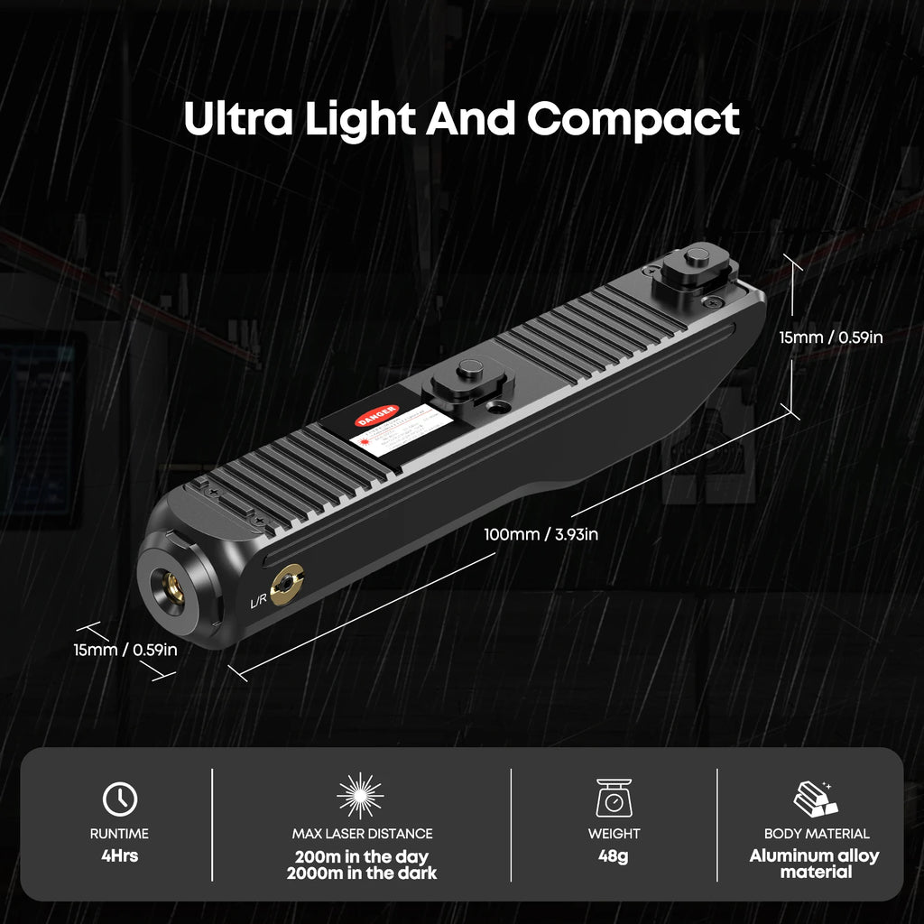 1126 Green Magnetic Charging Laser Sight for Rifle