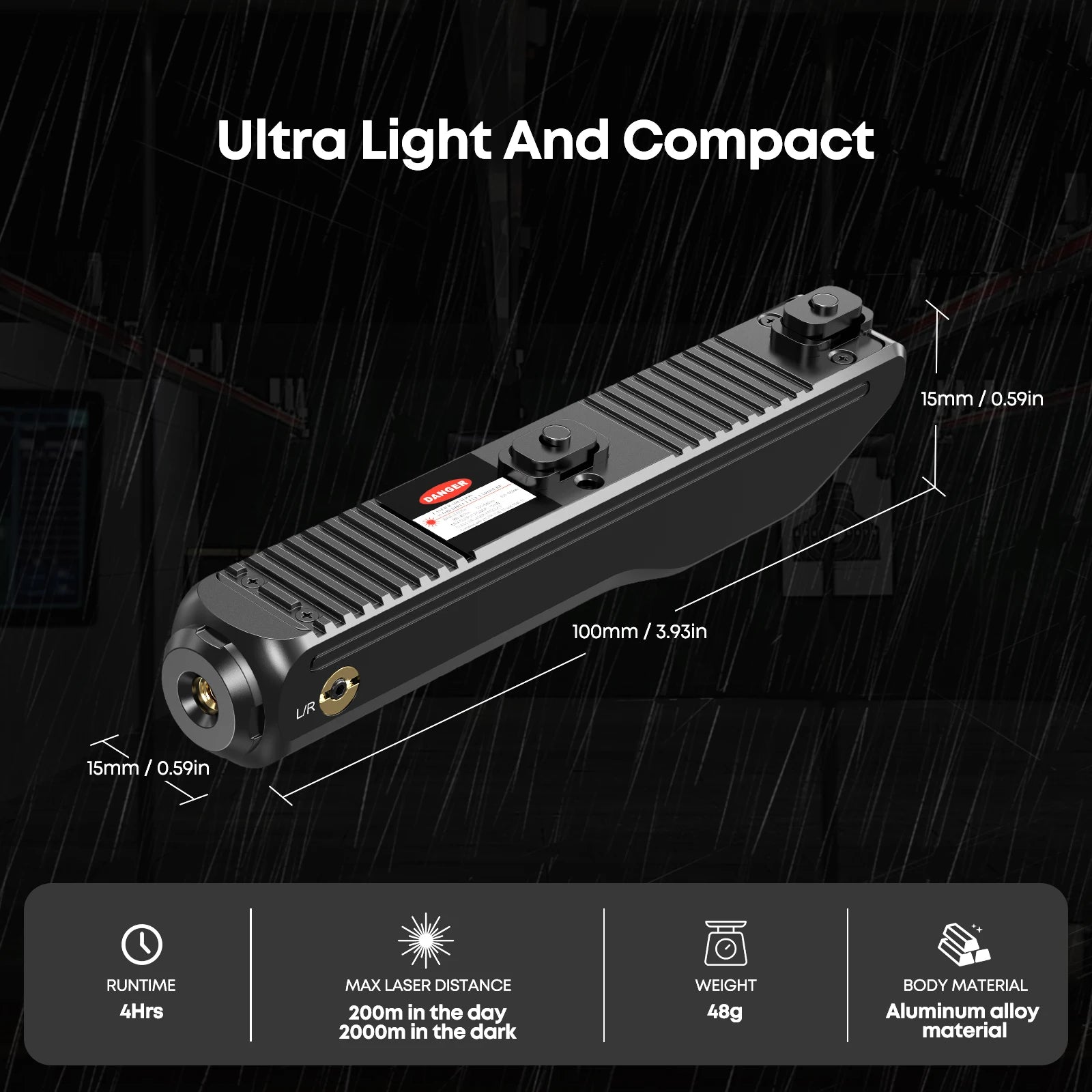 1126 Green Magnetic Charging Laser Sight for Rifle