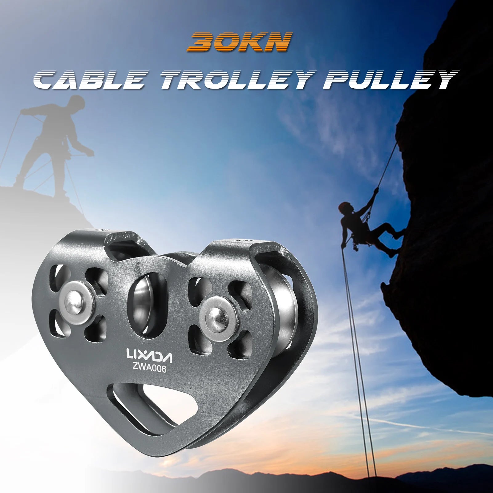 30kN Cable Trolley Pulley with Ball Bearing