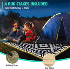 5'X8' Waterproof Outdoor Rug with LED Lights