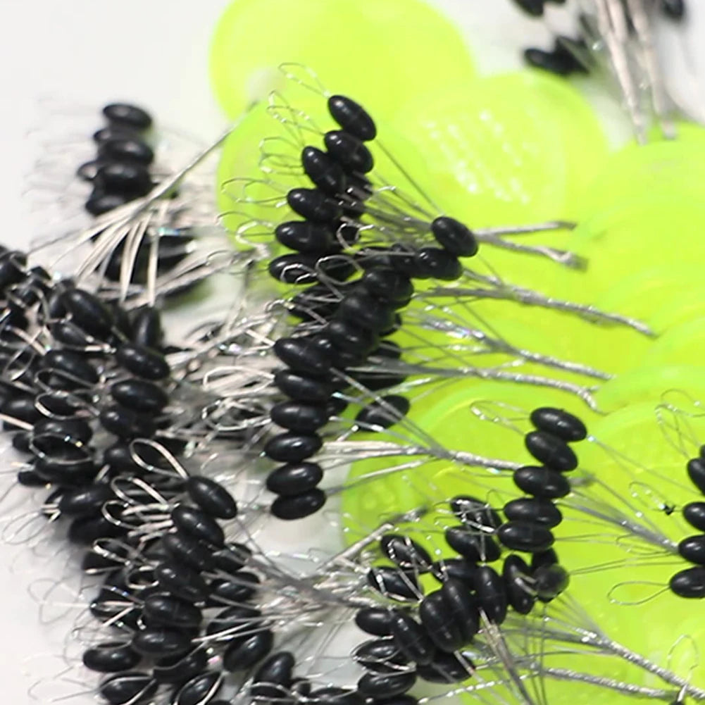60-600Pcs Rubber Space Beans Bobber 10PCS/SET