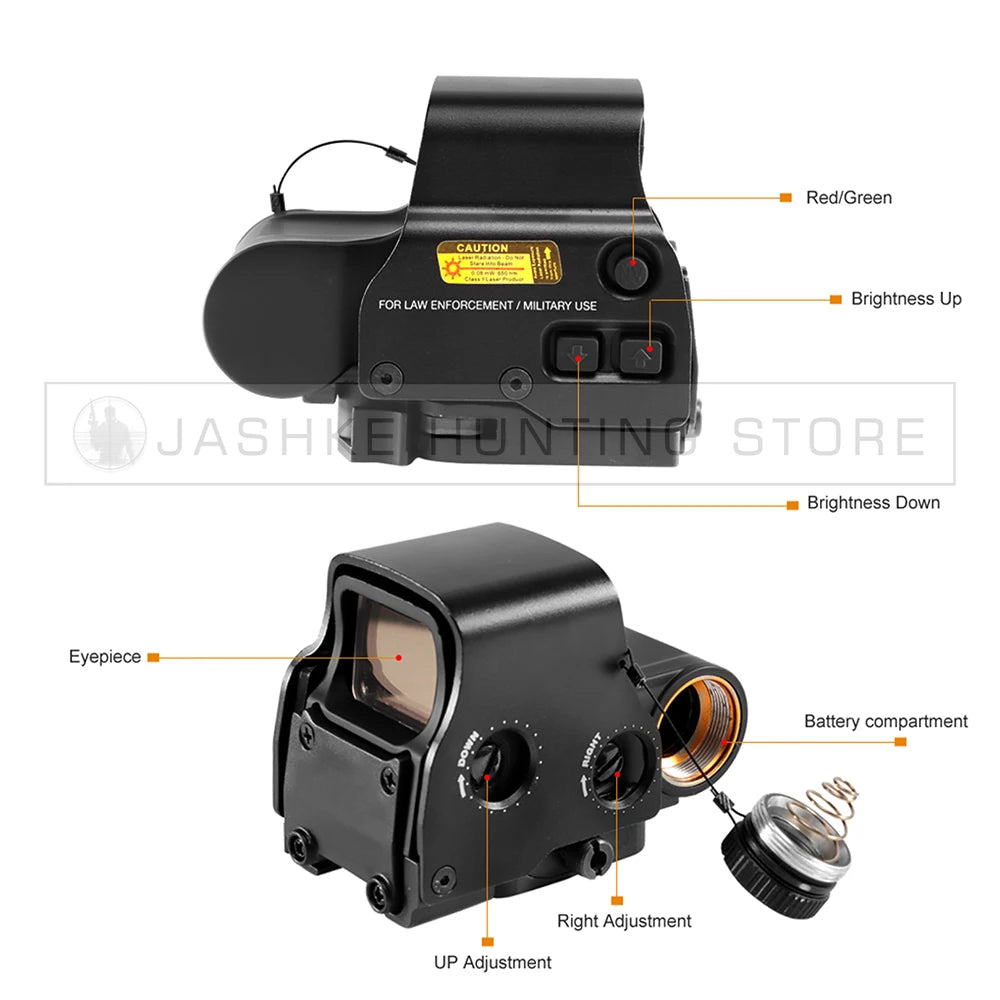 Tactical Airsoft G43 3X Magnifier Red Dot Combo Scope