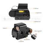 Tactical Airsoft G43 3X Magnifier Red Dot Combo Scope