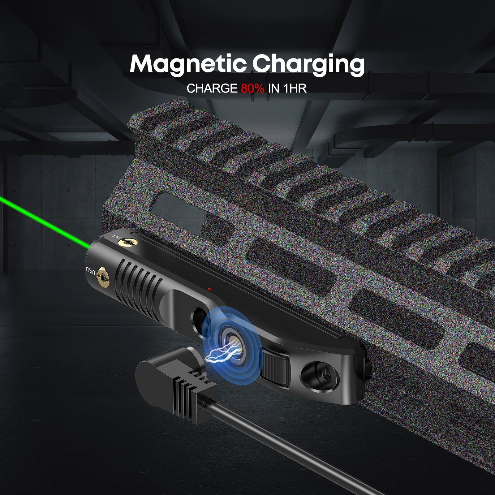 1126 Green Magnetic Charging Laser Sight for Rifle