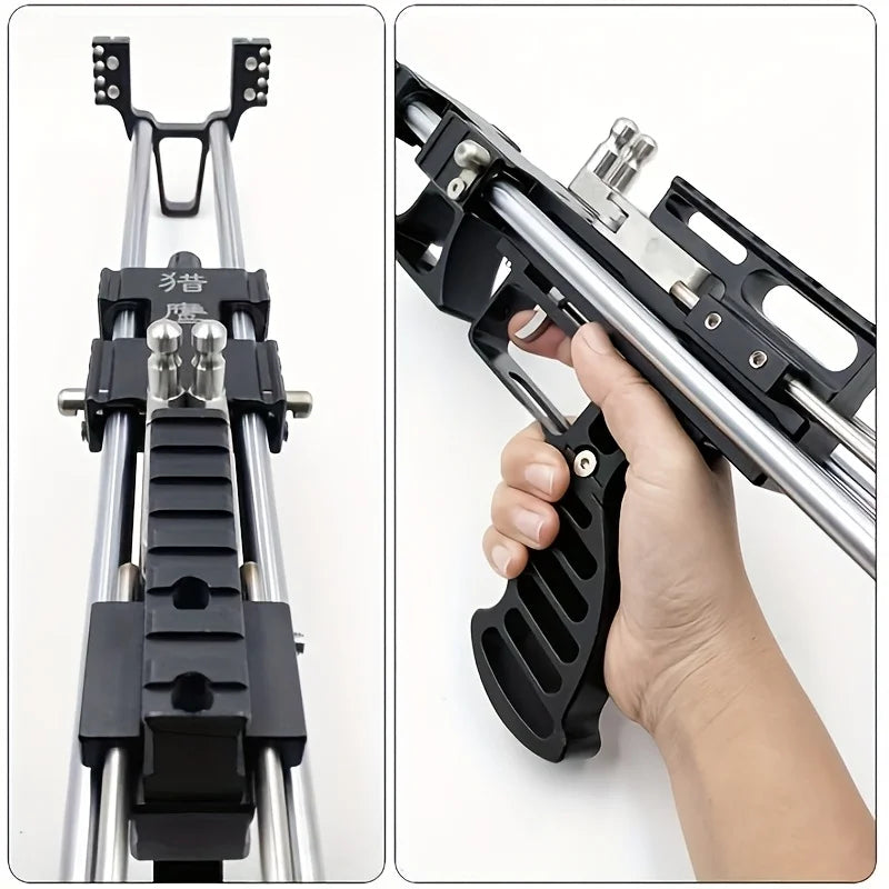 80LBS Telescopic Long Pole Slingshot Laser