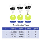 60-600Pcs Rubber Space Beans Bobber 10PCS/SET