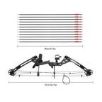 30-55 lbs Compound Bow Adjustable Draw Weight and Length with 3-Pin Sight