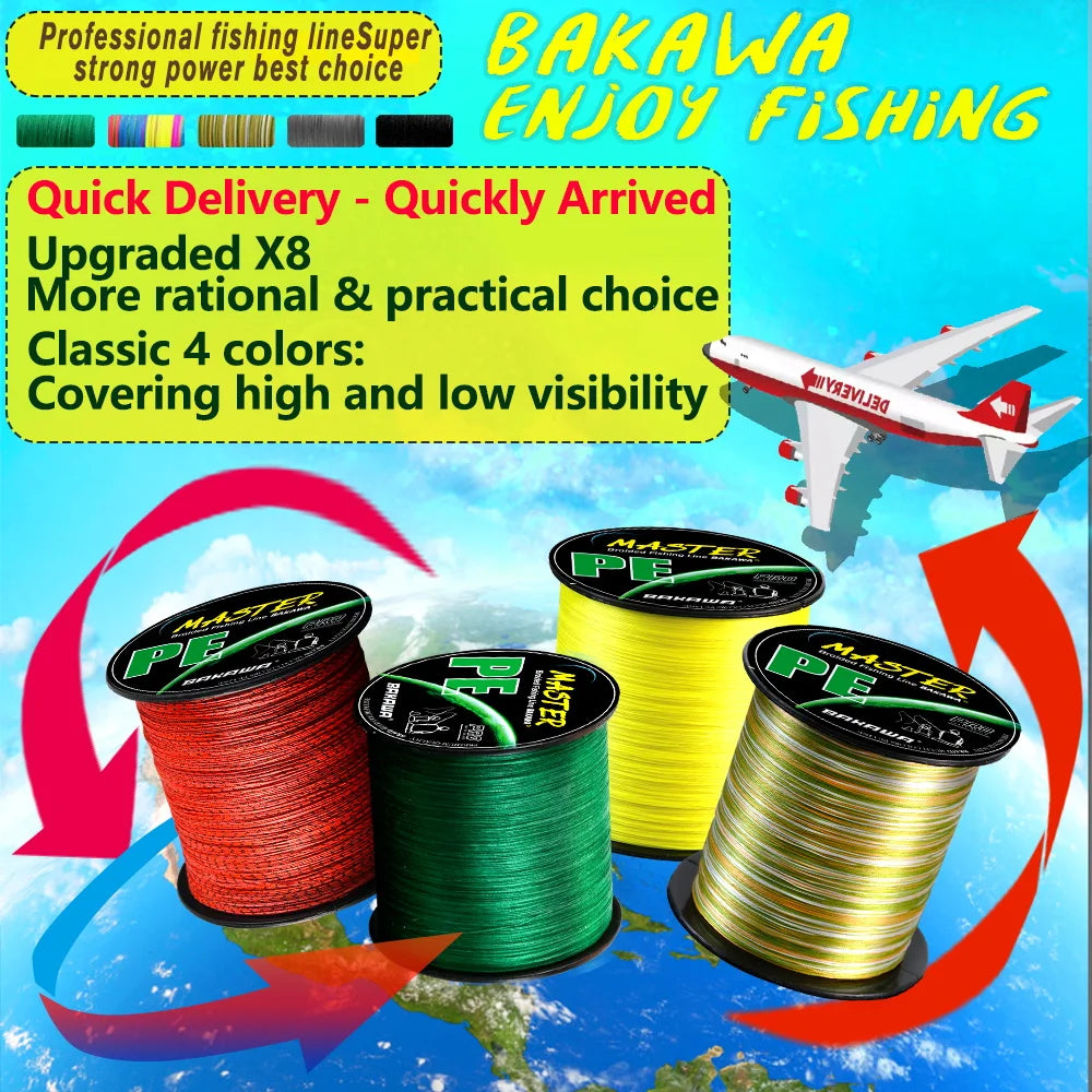 300M 8-Strand Braided PE Fishing Line