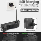 1650 Lumens Strobe Function,Light Laser Combo, Flashlight and Green Laser Sight