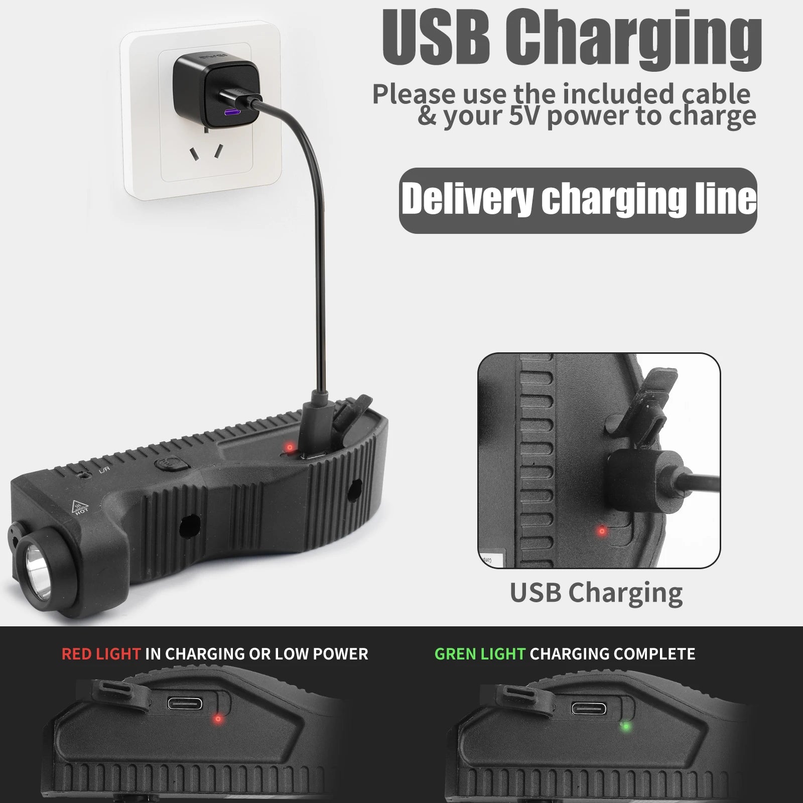 1650 Lumens Strobe Function,Light Laser Combo, Flashlight and Green Laser Sight