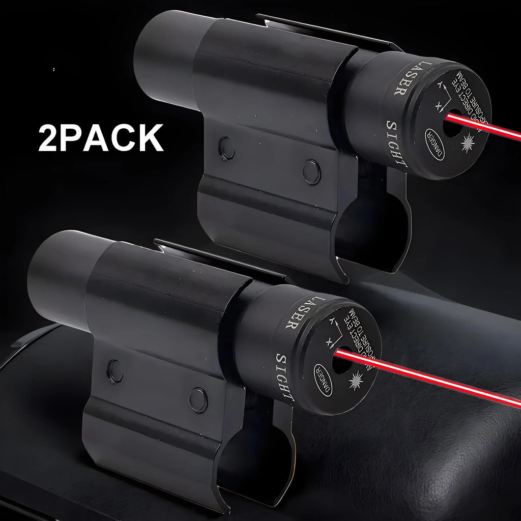 2pcs High-Quality Mini Red Dot Laser Sights with Barrel Clamp Mount