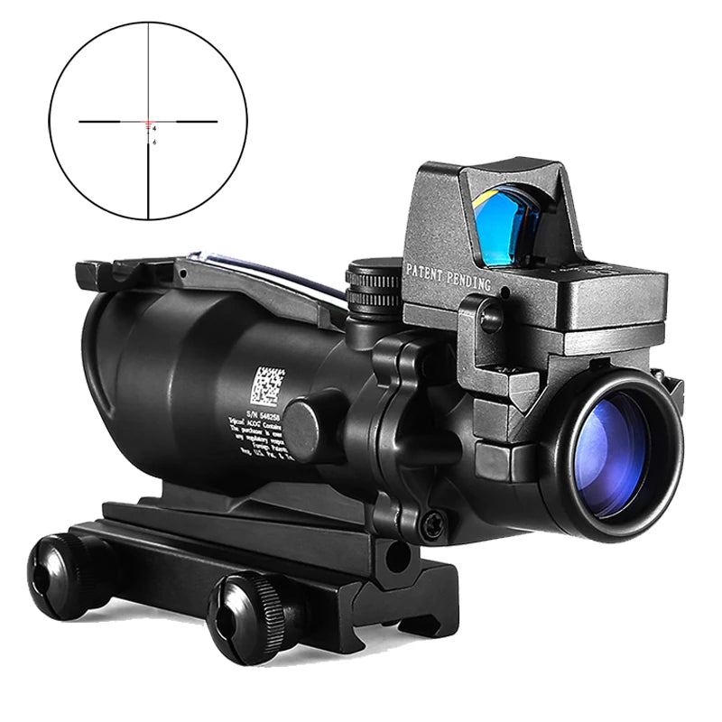 4x32 Red Dot 1x 4x Scope Red Dot Tactical Scope 20mm Rail Scope for Hunting