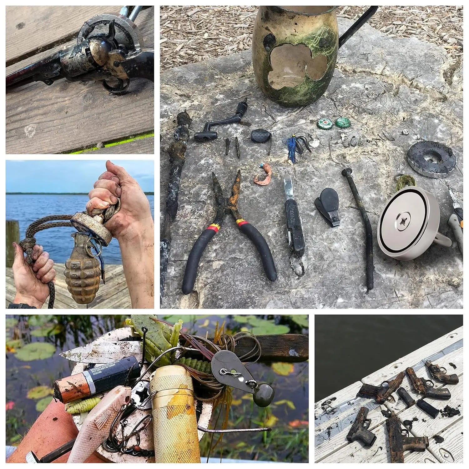 1000 LBS Fishing Magnet Kit with Waterproof Case
