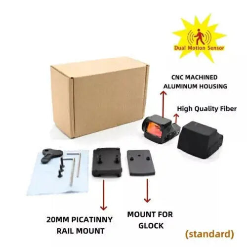 R-X 1x24mm Reticle Red Dot Sight w/Glock Mount