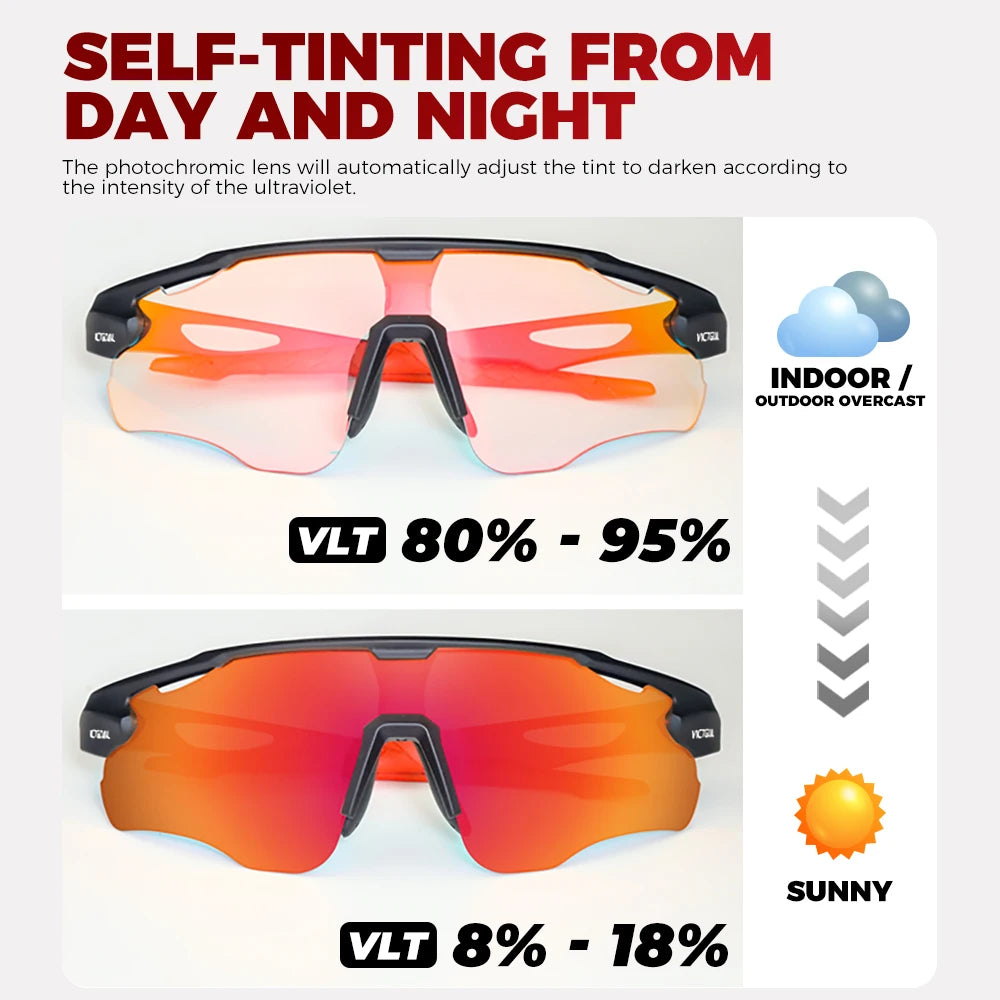 Photochromic Cycling Sunglasses