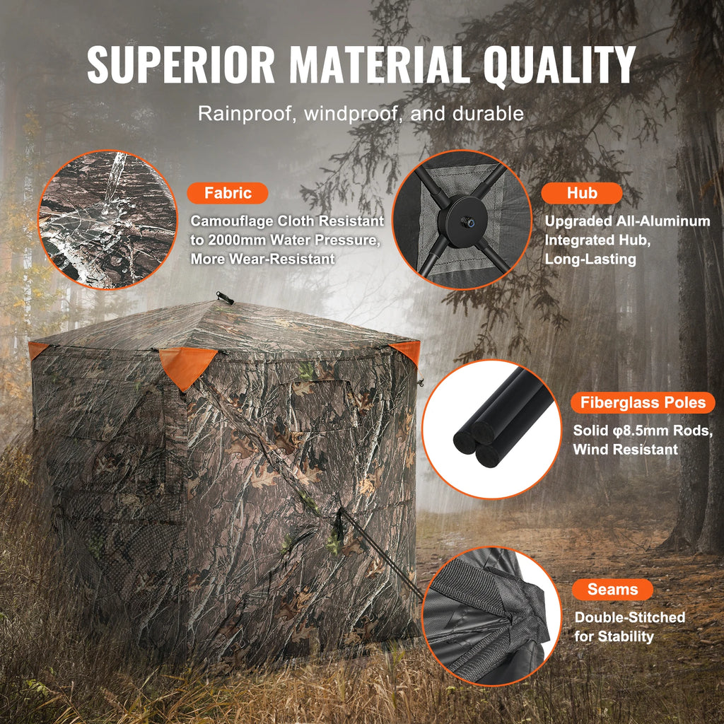 Hunting Blind  270° See Through Ground Blind