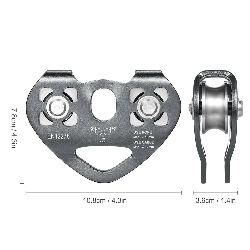 30kN Cable Trolley Pulley with Ball Bearing