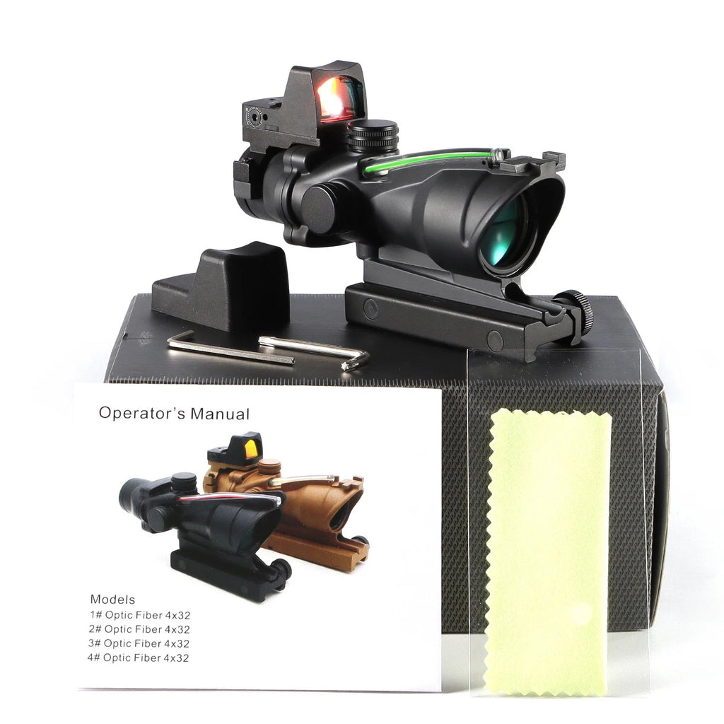 4x32 Red Dot 1x 4x Scope Red Dot Tactical Scope 20mm Rail Scope for Hunting