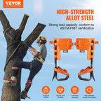 350lbs Load Capacity Tree Climbing Gear with Straps and Spike Protectors