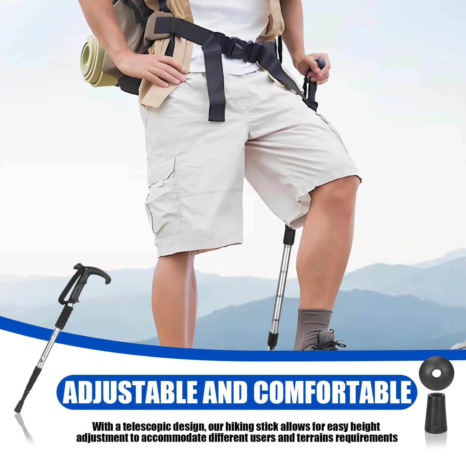 54-110cm Telescopic Mountaineering Poles