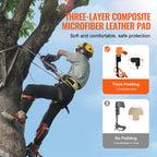 350lbs Load Capacity Tree Climbing Gear with Straps and Spike Protectors