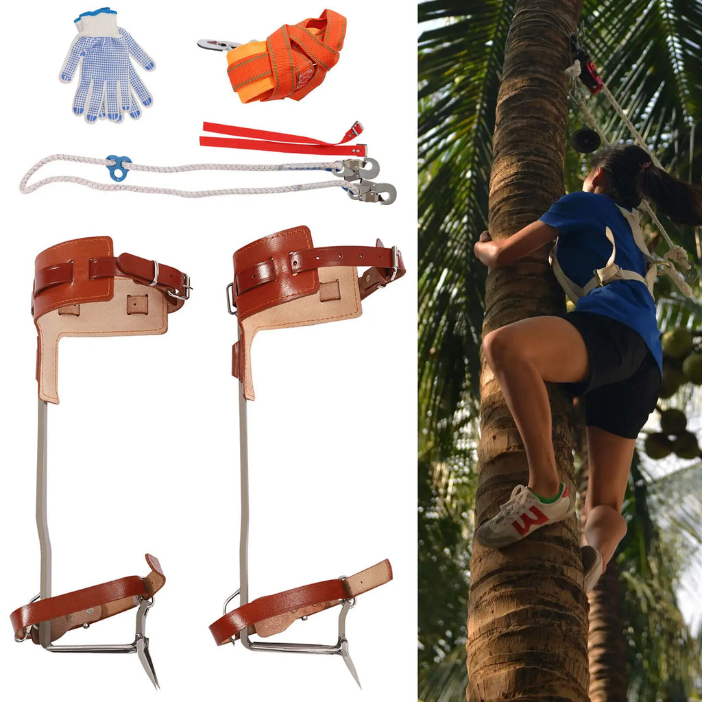 Tree Climbing Spike Set Adjustable Spurs
