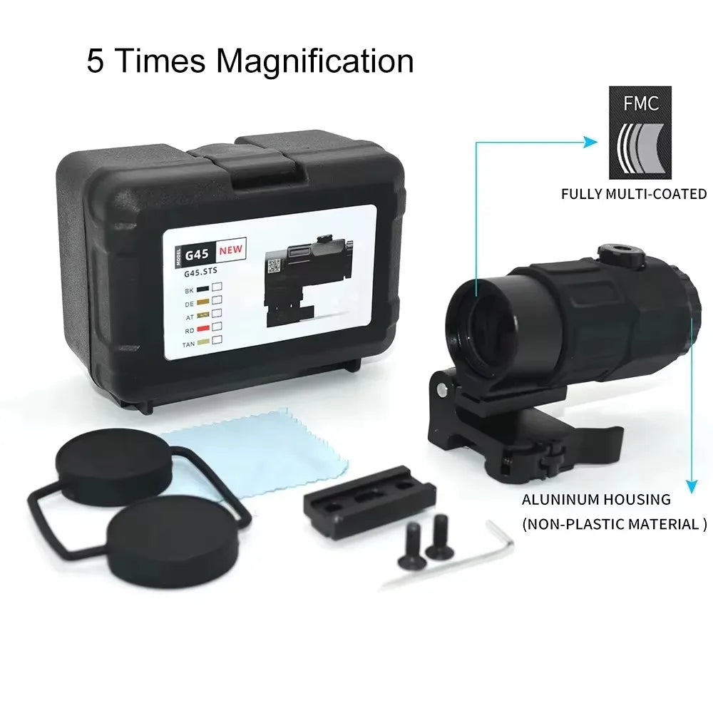 Sight Fixed 3X 5X Magnifier Scope