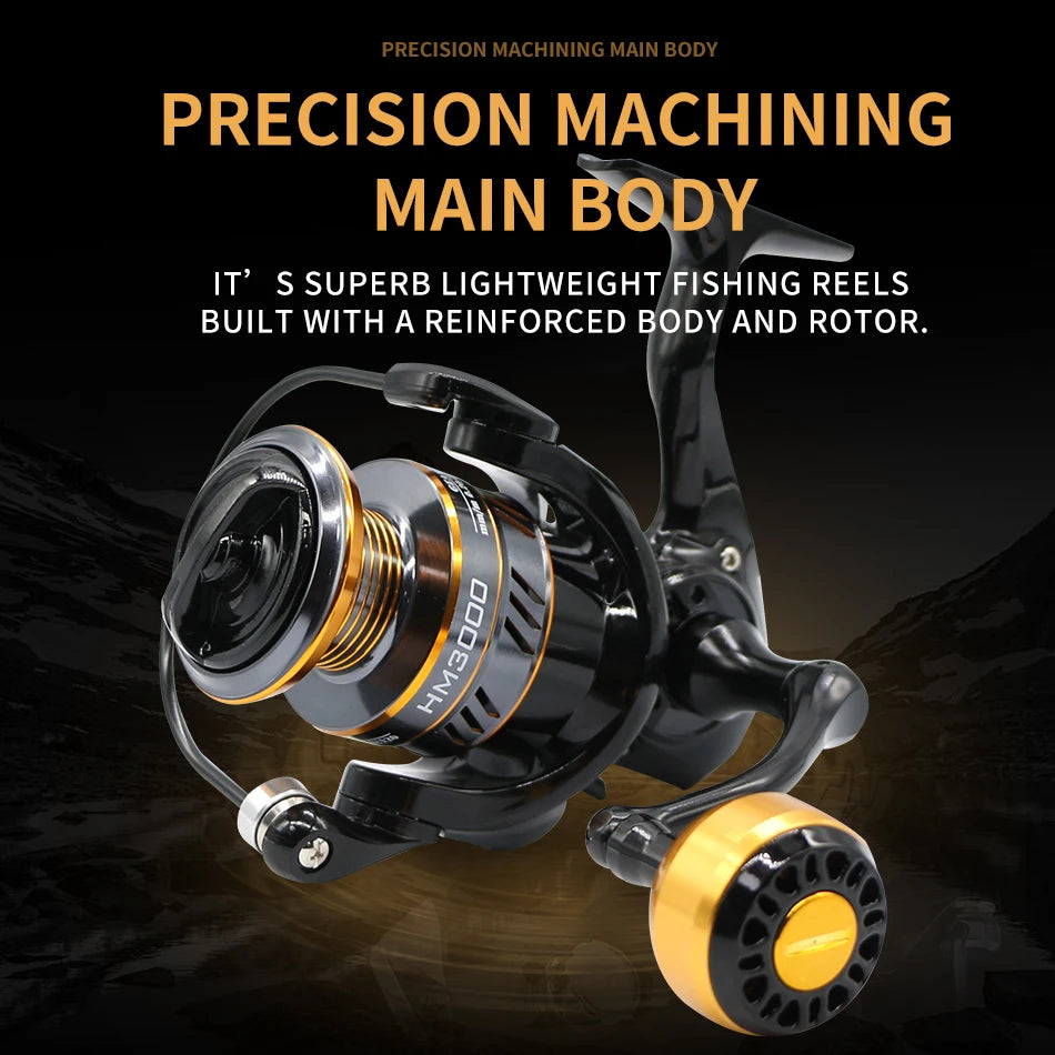 Fishing Reel Spinning Reel Metal Reel Cup 10KG Max Drag Power