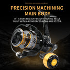 Fishing Reel Spinning Reel Metal Reel Cup 10KG Max Drag Power