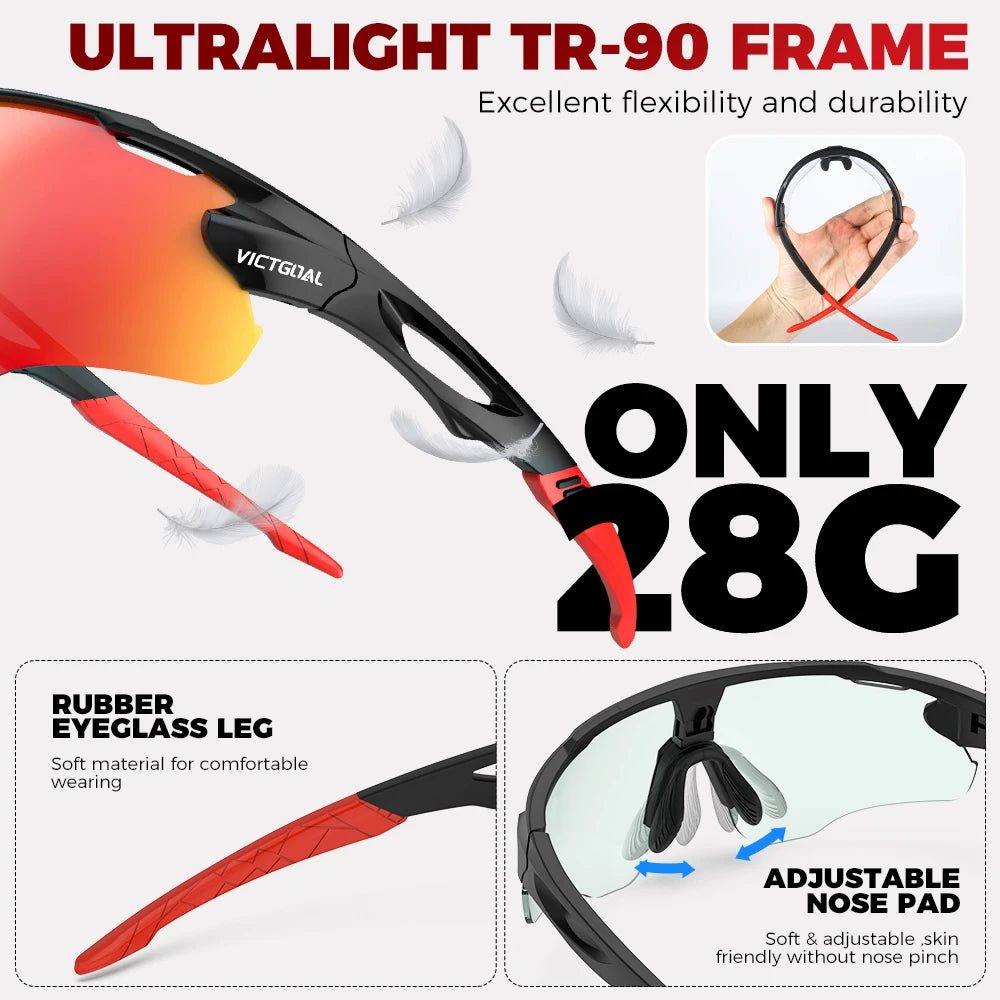 Photochromic Cycling Sunglasses